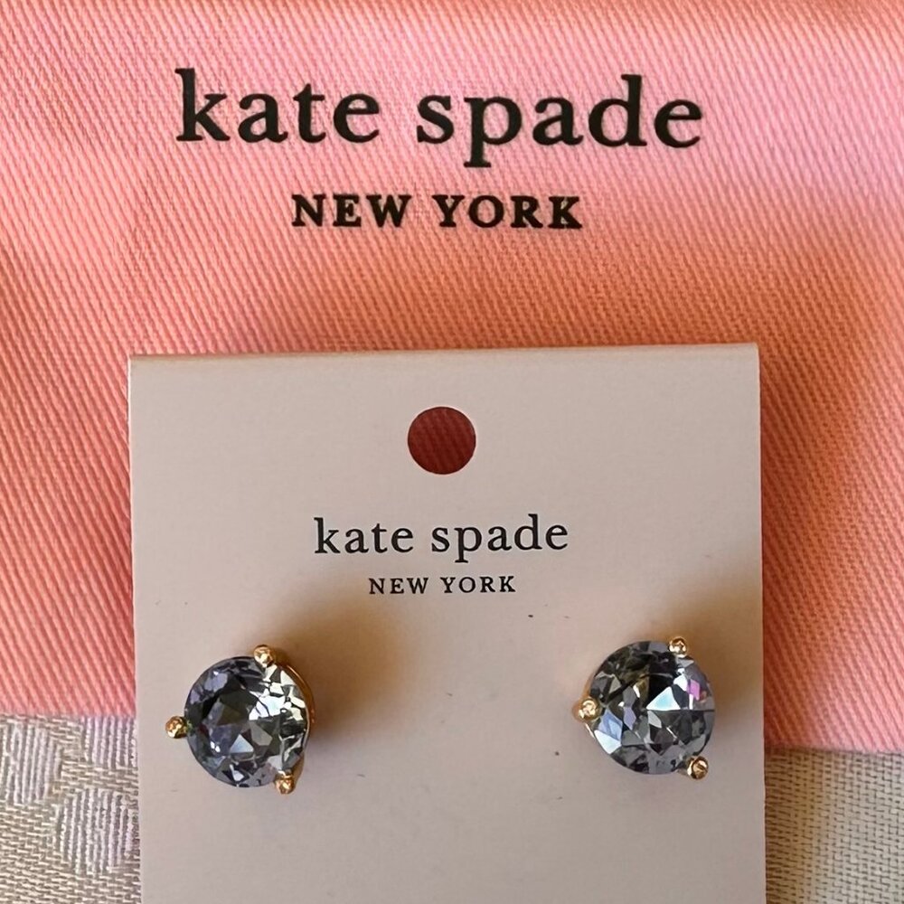 Kate Spade Rise and Shine stud earrings- Blue